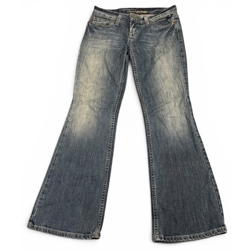 American Eagle Hipster Bootcut Jeans Womens Size 4 Short